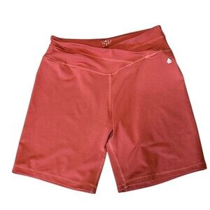 Cali Sport Women's High Rise Biker Shorts Orange Size S Stretch Athleisure